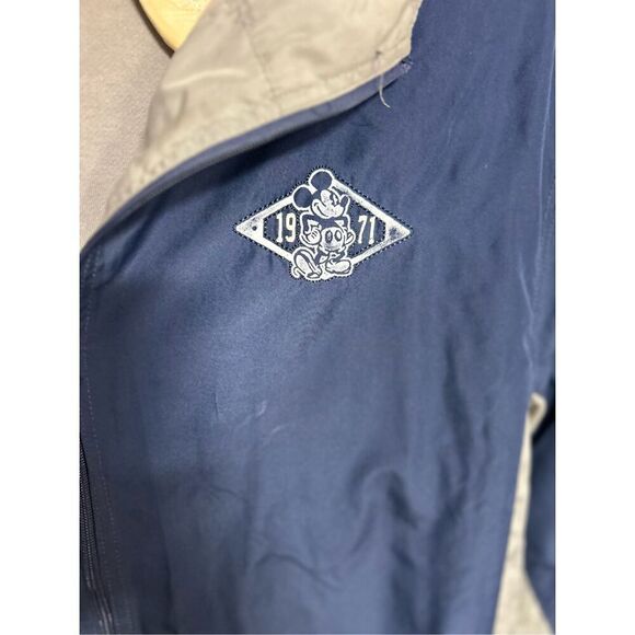 Walt Disney World XXL Full Zip Hooded Lined Jacket Navy and Grey - Picture 5 of 5